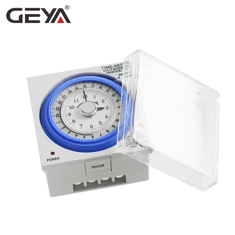 GEYA TB37 механический Din Переключатель Таймер 110 В или 220 В 15 минут регулируемый таймер ручное или автоматическое управление