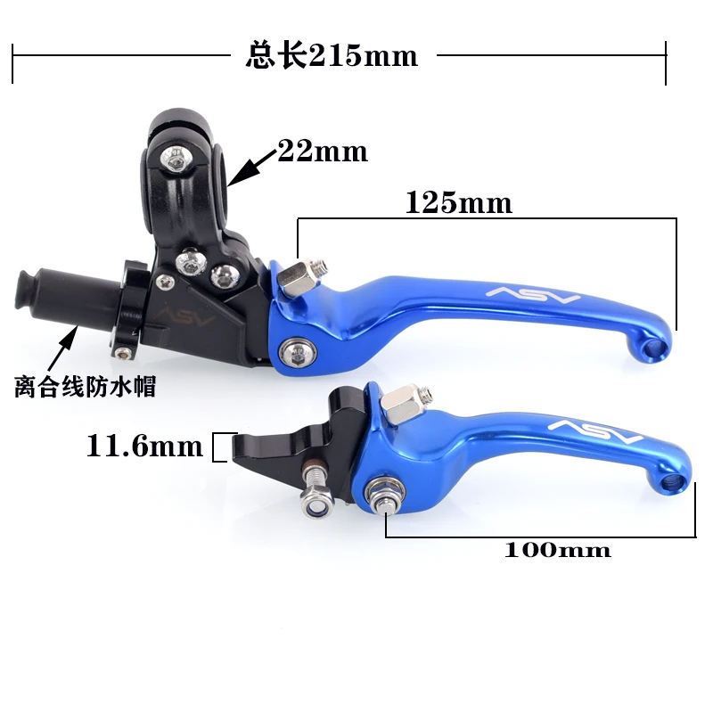 Motocross Pit Dirt Bike CNC Aluminium ASV Brake Clutch Levers Handle For Honda Triumph Yamaha Suzuki Benelli Ducati