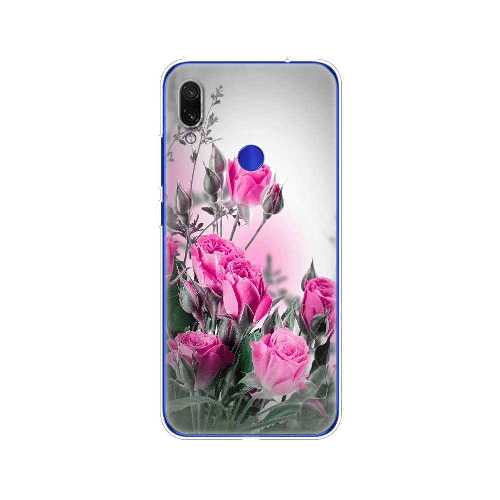 For xiaomi Redmi Note 7 Case Silicone Painting Soft TPU For xiaomi Redmi Note 7 Case 6.3 inch Fundas Coque Redmi NOTE 7 PRO Case cases for xiaomi blue Cases For Xiaomi