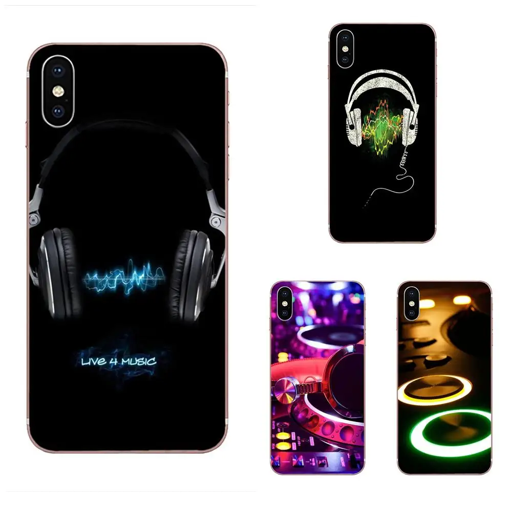 ТПУ узоры ручной Dj отложным столом Mix пленка камера для samsung Galaxy Note 5 8 9 S3 S4 S5 S6 S7 S8 S9