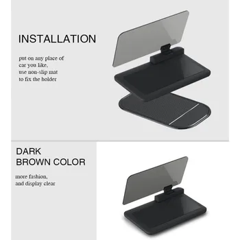 

Hot Universal H6 Car Hud Head Up Display Projector Phone Navigation Smartphone Holder Gps Hud For Any Cars