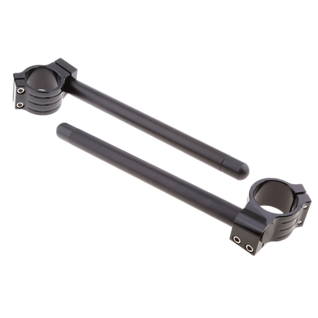 2 шт. 45 мм CNC алюминиевый сплав мотоцикл клип-на ручке руль-черный