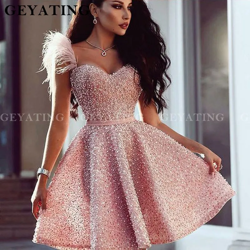 short sparkly prom dress