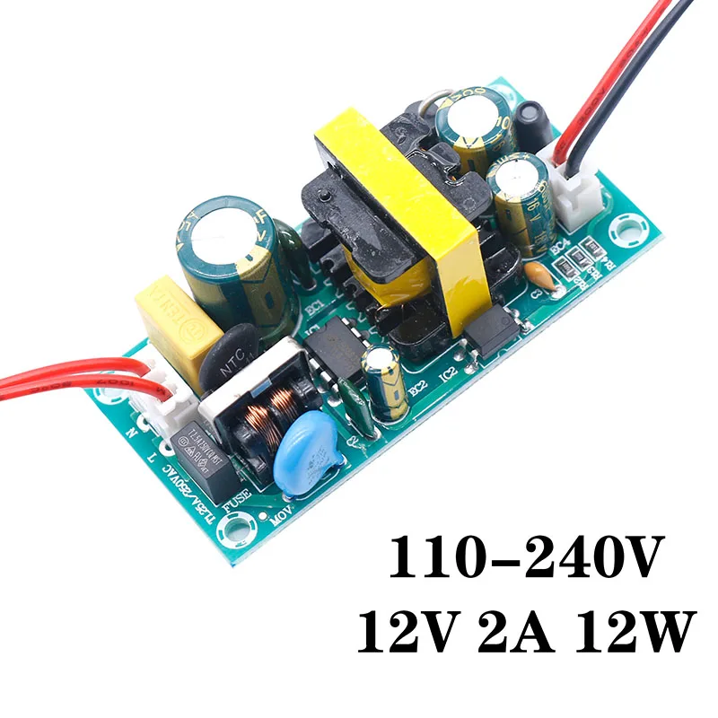 Светодиодный драйвер 220 12V 1A 2A 3A 5V 2A 24V 12V 32V светодиодный Питание без мерцания 12 Вт 24 Вт 36 Вт светильник трансформаторы для вентилятор светодиодный светильник s - Цвет: 12V 2A 24W  110-240V