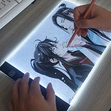 QWZ – planche à dessin Led, format A4, 3 niveaux de gradation, planche à copie, jouet de peinture éducatif pour enfants, cadeaux créatifs pour enfants, nouveau