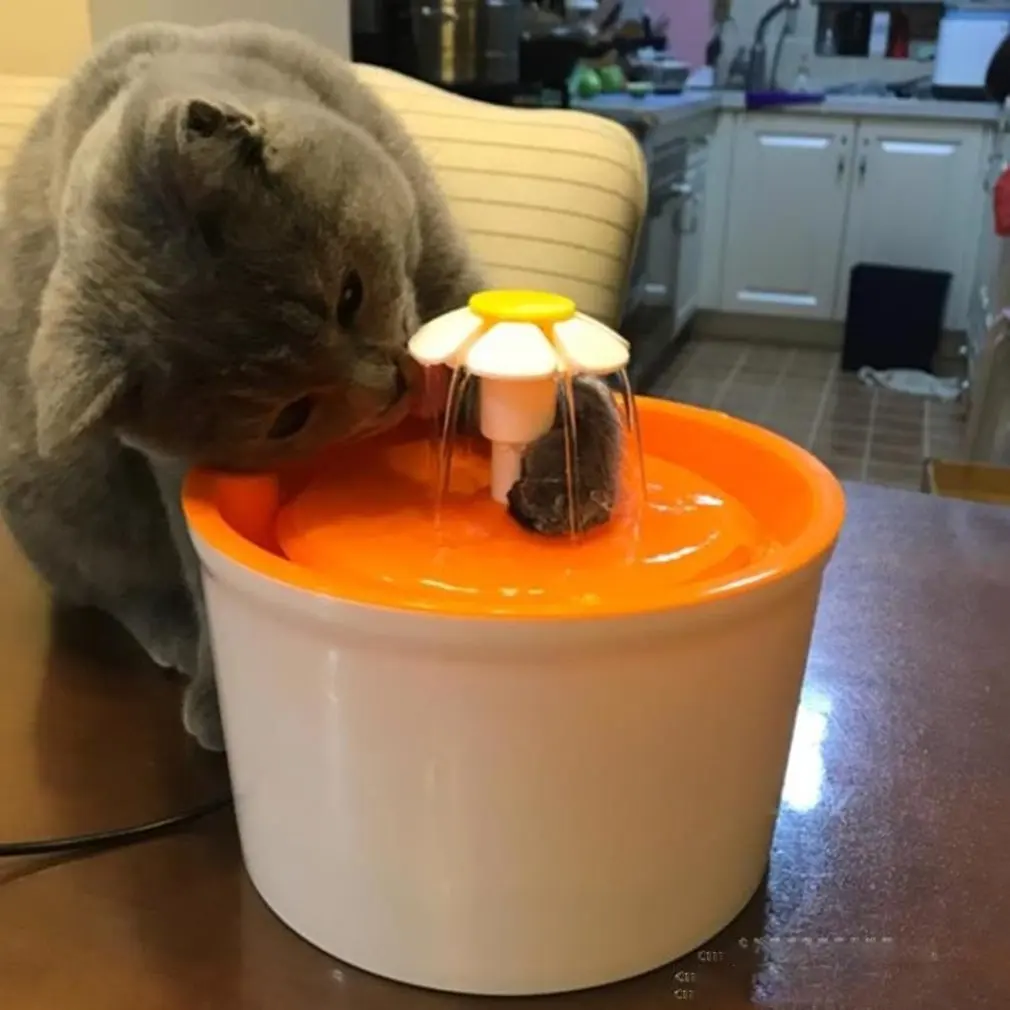 Fonte de Água Dispensador de Água Bebida com Filtros Fonte de Água para Animais de Estimação Cão de Estimação Automático Gato Tigela Potável Flor Petsafe para Animais de Estimação Pet 3 Animais eletrônicos