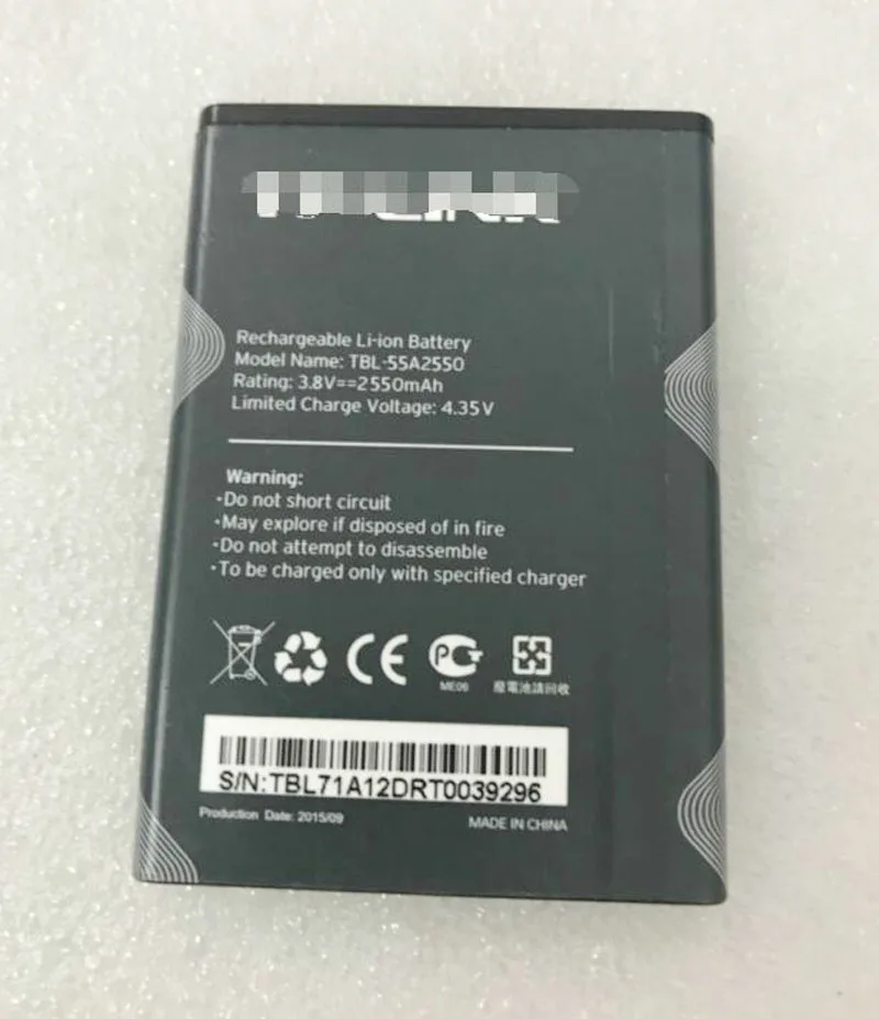 Оригинальный 3 8 V 2550mAh TBL 55A2550 запасная батарея для телефона повышенной емкости M7350