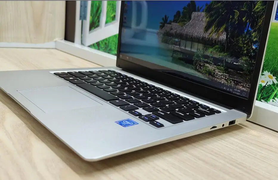 14.1 Inch Mini Laptop Intel CPU Windows 10 Notebook PC Fast RAM 128GB 256GB 512GB SSD 1000G HDD Optional 6