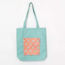 Водонепроницаемая Женская Складная сумка для покупок эко многоразовая сумка для покупок с короткими ручками мультяшная Цветочная фруктовая овощная продуктовая