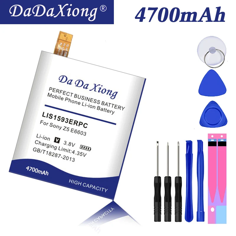 Оригинальный аккумулятор Da Xiong 4700 мАч LIS1593ERPC для Sony Xperia Z5 E6603 E6653 E6633 E6683 E6883 батарея