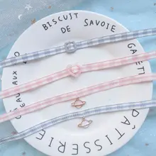 DoreenBeads модные розовые/синие решетки ключицы цепи ожерелье для женщин бантом планета подвеска вечерние колье ожерелье ювелирные изделия