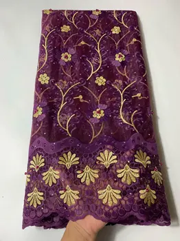 

burgundy lace fabric with stone french laces fabrics high quality tulle french bridal beads lace fabrics for wedding dress 5yard