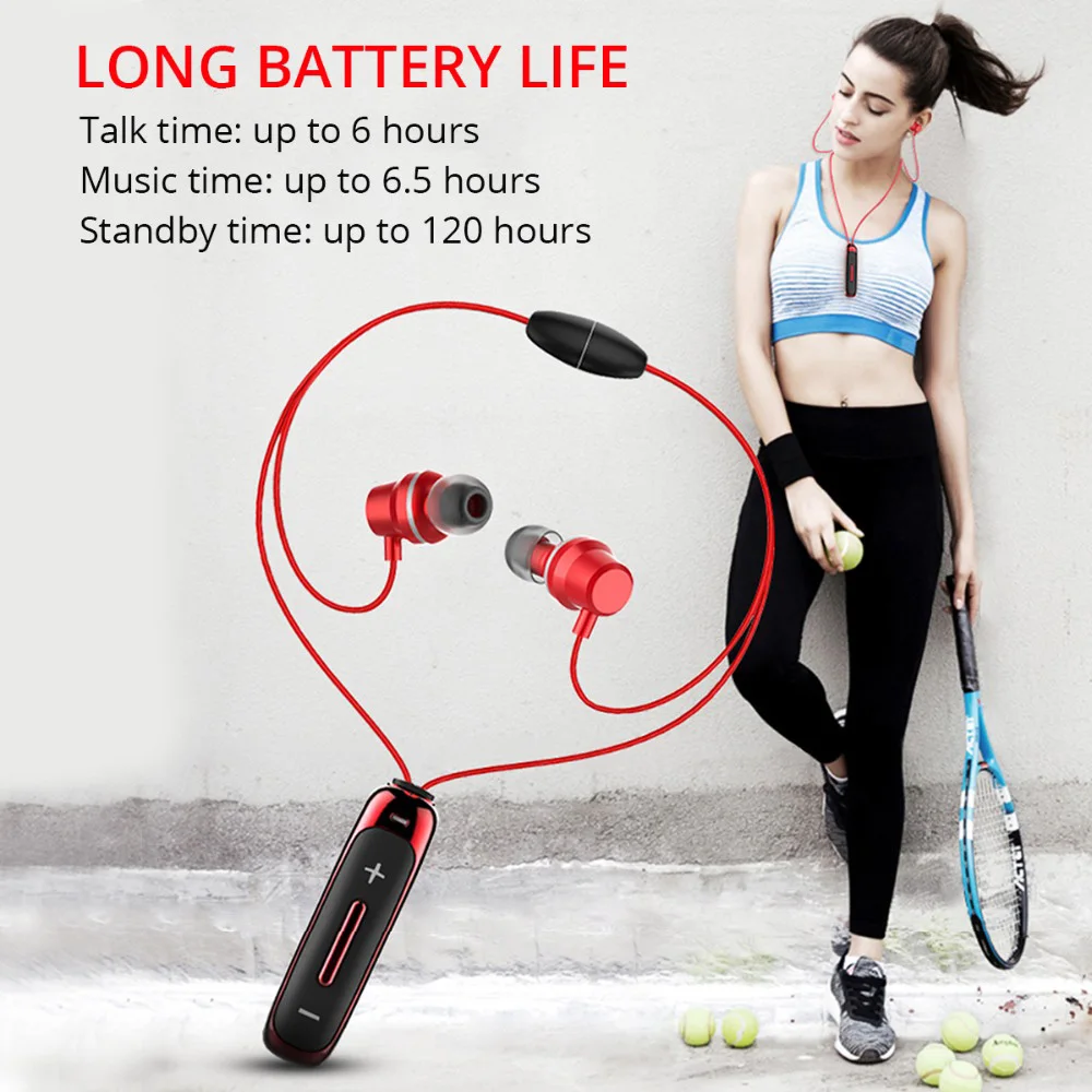 BT315 Bluetooth Earphones Magnetic Sports Bass Wireless Headset Neckband with Mic Bluetooth Earpieces Earbuds for iPhone