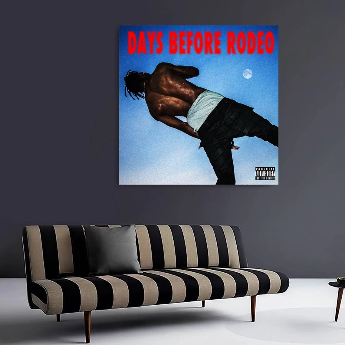 Travis Scott Poster Days Before Rodeo Rapper Music Album Canvas Poster  12x18inch Framed