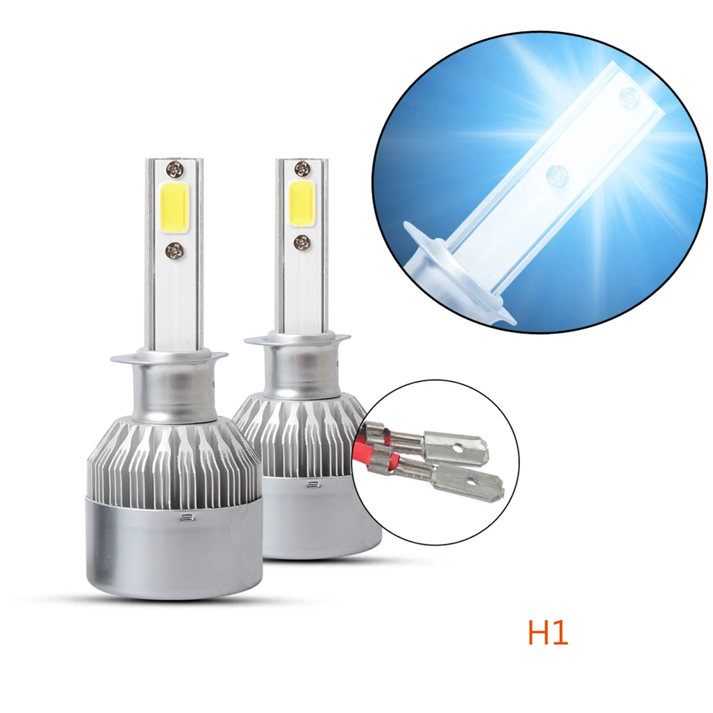 1 пара H1/H3/H7/H11/9005/9006 супер яркий светодиодный Автомобильная фара лампы для фар 36W 8000K дальнего света