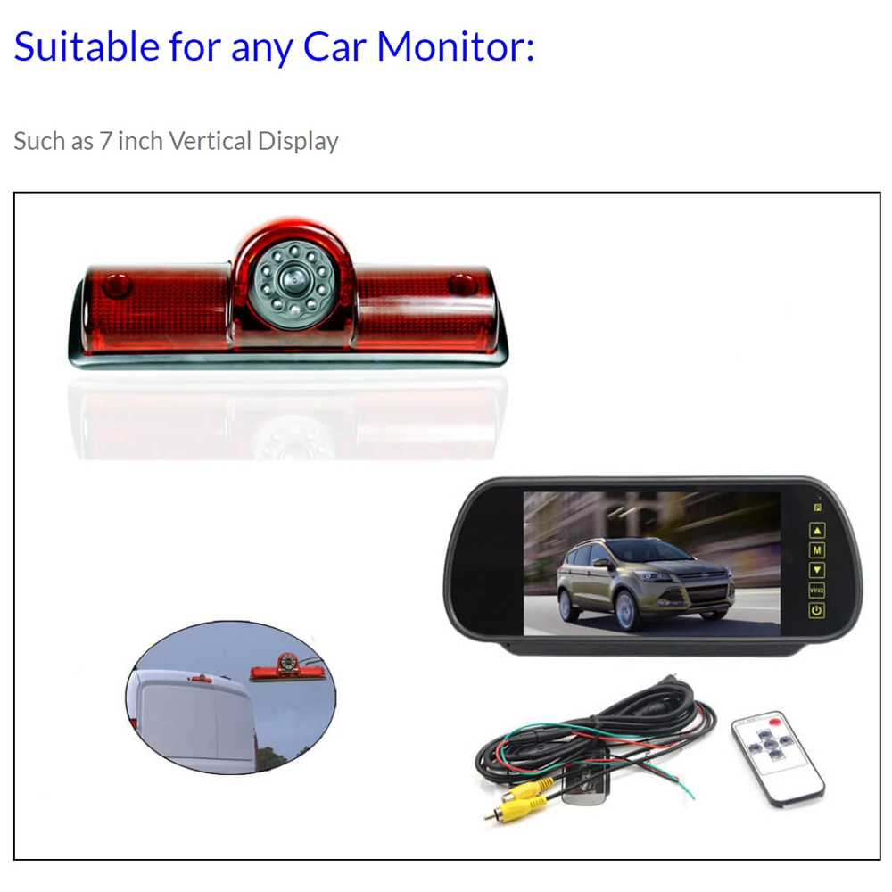 Для Dodge ram PROMASTER выделенный ИК ночного видения камера заднего вида изображение заднего вида высокое положение стоп-сигнал