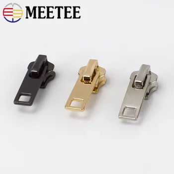 

Meetee 10pcs 5# Zinc Alloy Zipper Head Slider for Metal Zipper DIY Wallet Bag Garment Sewing Decoration Hardware AccessoriesG4-3