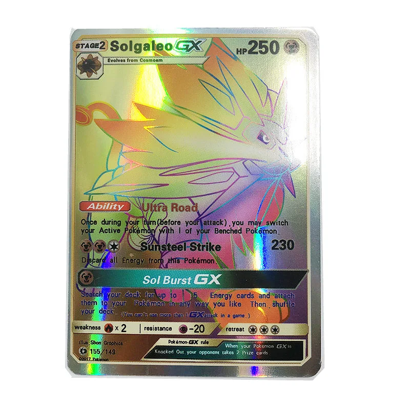 

Takara Tomy 30PCS Pokemon Card Combat Flash Shining Cards Sun Moon GX