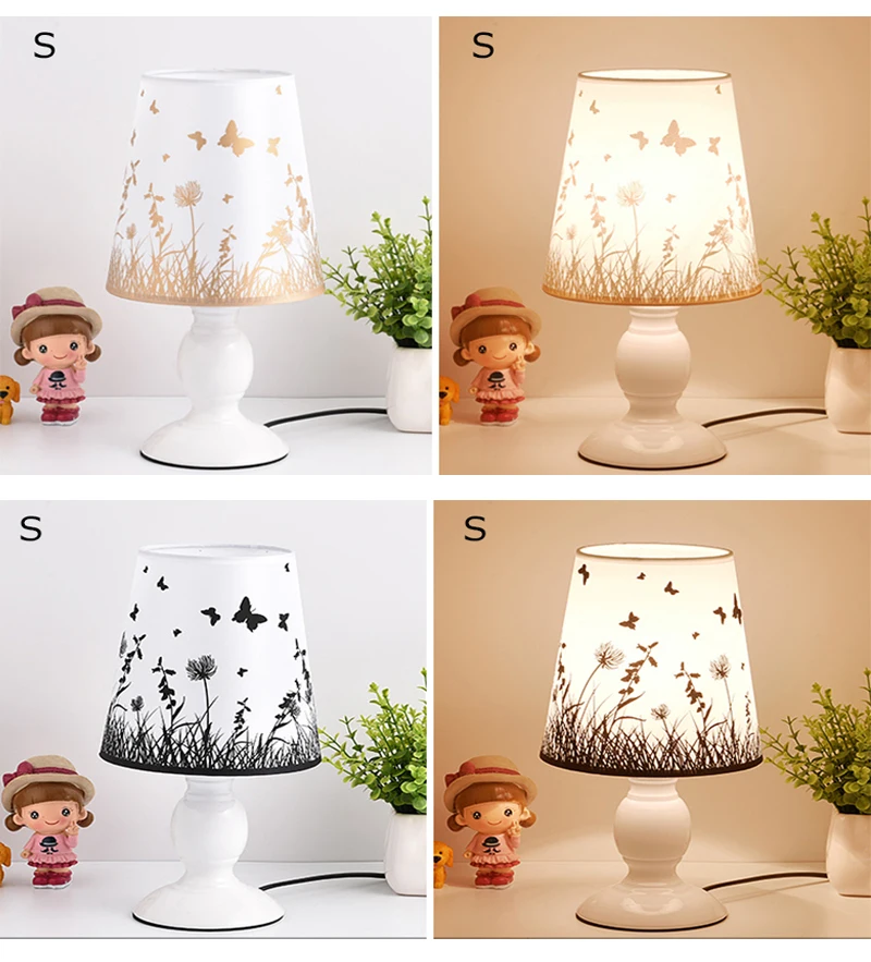 Настольная лампа с кристаллами в скандинавском стиле прикроватный светильник