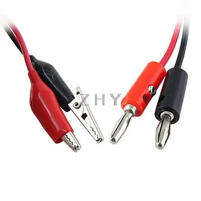 

29 1/2" Length Banana Plug to Alligator Test Probe Cable Clamp