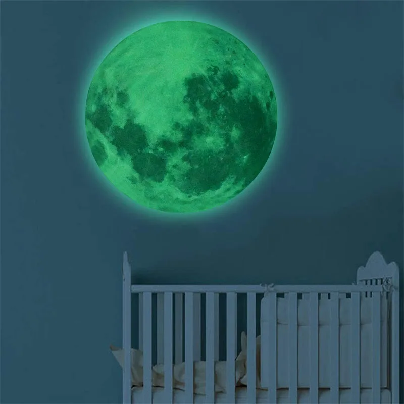 3D Luminous Moon Wall Stickers NEFStore