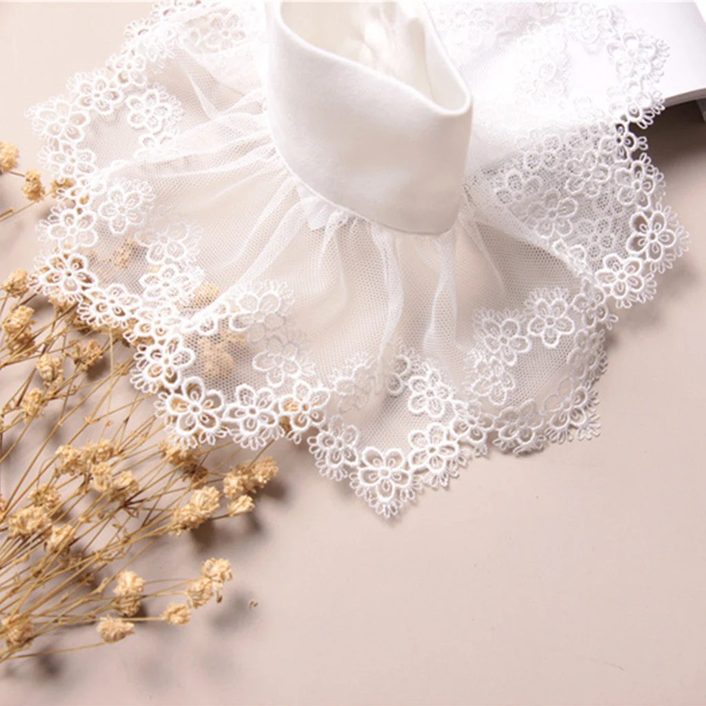 Дамы поддельные Рукава Полые Вышивка цветочные кружева отстегивающиеся роговые манжеты
