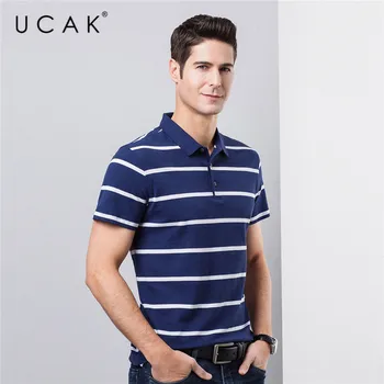

UCAK Brand Pure Cotton Polo-Shirts Men's Clothes 2020 Summer Fashion Tops Streetwea Short Sleeve Polo-Shirt Homme Clothing U5203