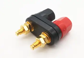 

50PCS Top Quality Banana plugs Couple Terminals Red Black Connector Amplifier Terminal Binding Post Banana Speaker Plug Jack