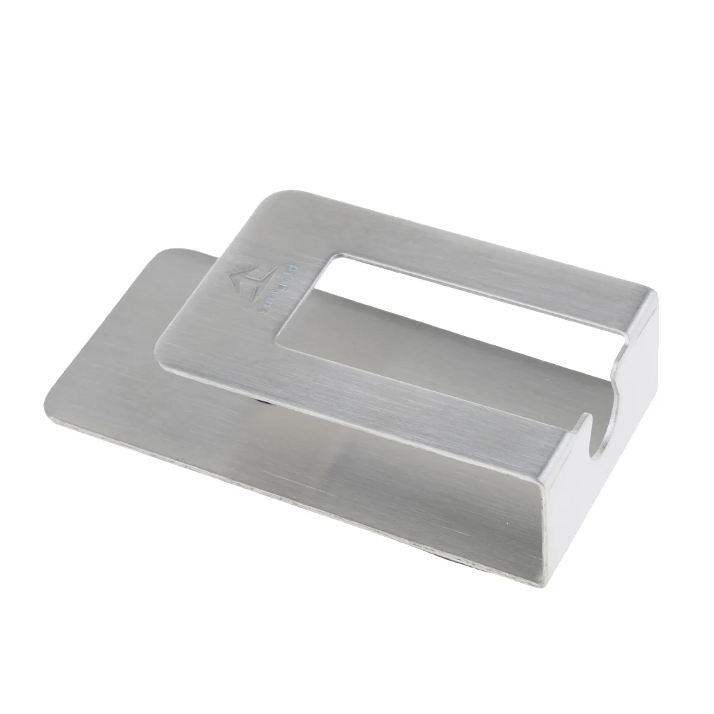 Durable Stainless Steel Toothbrush Cup Holder Wall Mount Stand, Electric Toothbrush Storage Set - No Drill or Nail Needed