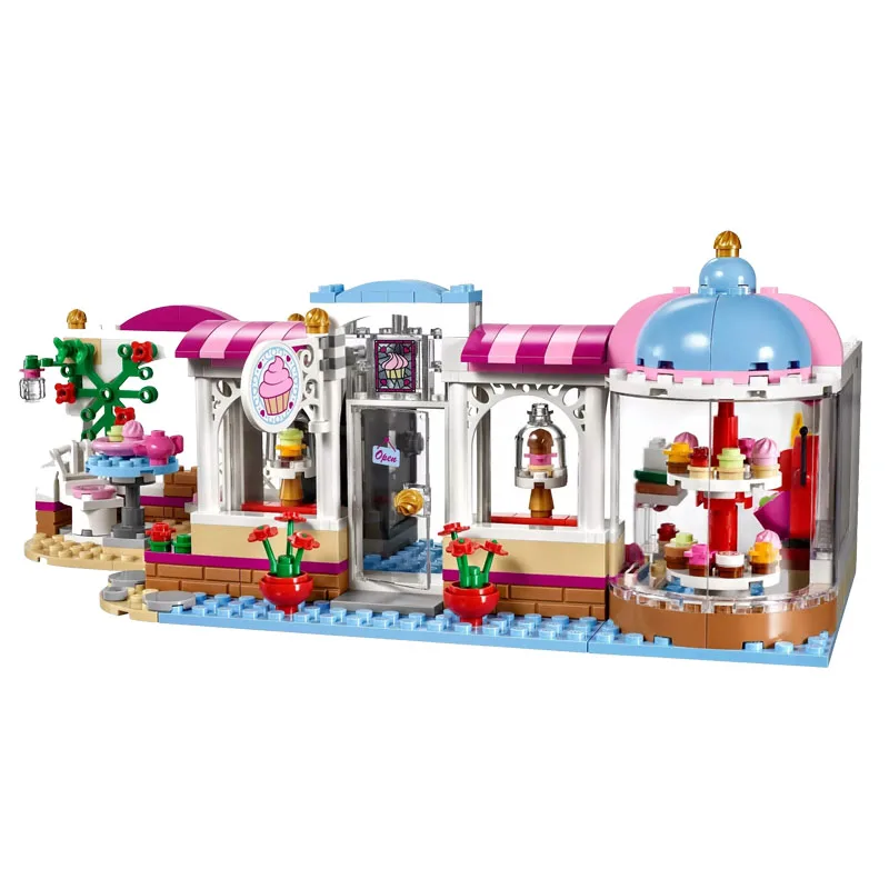 

Girl Series Toys Heartlake Cupcake Cafe Compatible Legoingly Friends 41119 Building Blocks Bricks for Children Christmas Gift
