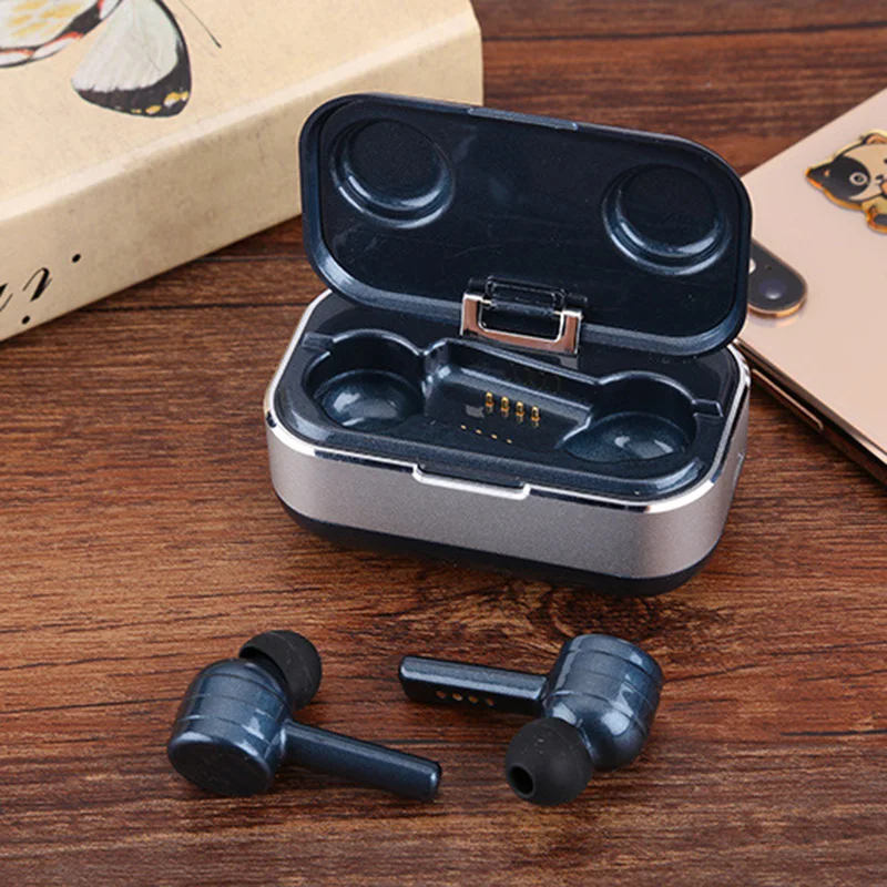 

Binaural TWS Fingerprint Touch Wireless Earbuds M3 Bluetooth V5.0 Noise Cancelling Earphones with 3D Stereo Dual-Mic