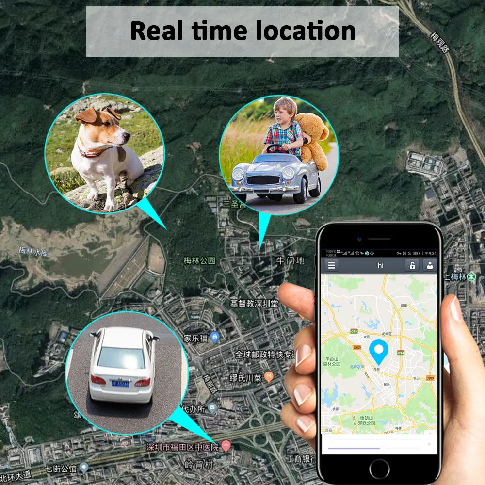 2020 реальный LTE 4G GPS трекер шпионский велосипед задний фонарь ошейник для собак