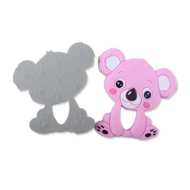 Милые младенцы молярная игрушка мультфильм животное коала зуб гель соска цепь Новорожденный ребенок силиконовый Прорезыватель для купания Подарки