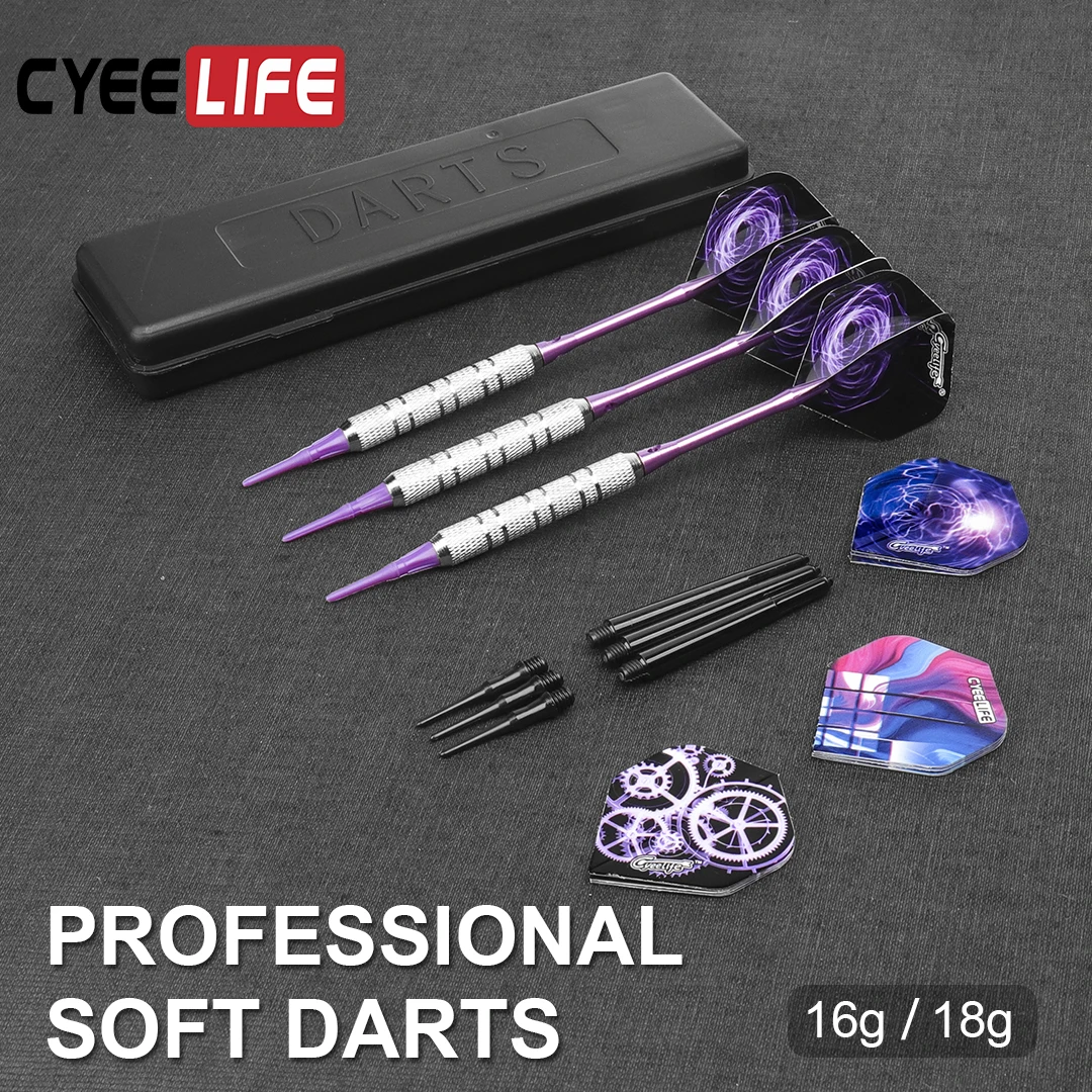 CyeeLifeSofttippedDartsProfessionalIndoorplastictipDartsSetForElectronicDartboard