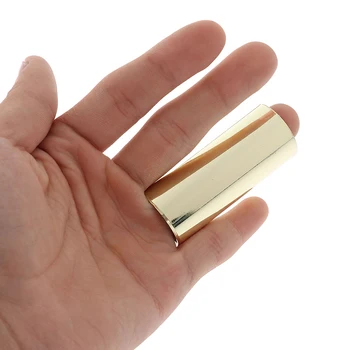 

IRIN 1Pc Guitar Slide Stainless Slider Guitarra Smooth Edge Steel chitarra Basso Ottone Diapositiva Dito Tubo Cursore