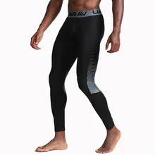 Мужские Компрессионные спортивные леггинсы, штаны для бега, Мужская быстросохнущая спортивная одежда, дышащие колготки, баскетбольные тренировочные длинные брюки