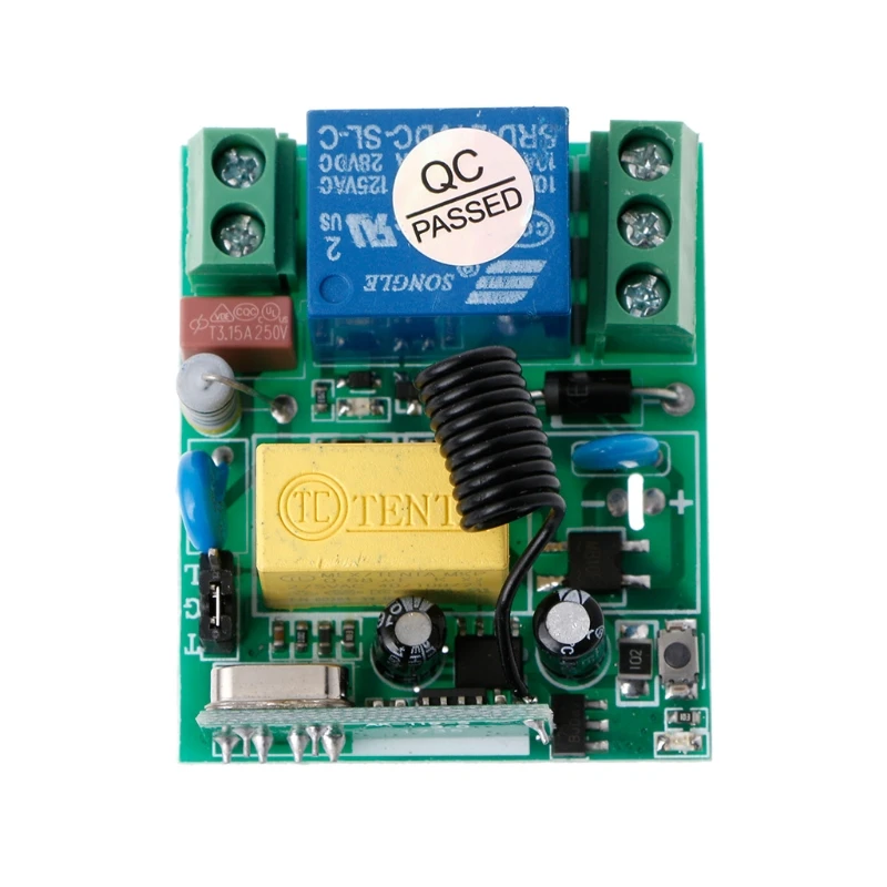 AC 220V 10A 1CH RF 433MHz 20-200m беспроводной пульт дистанционного управления приемник+ передатчик Комплект для интеллектуального дома