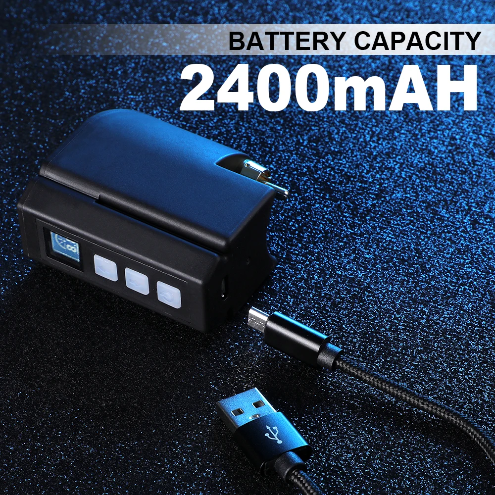 

P198 Critical Aurora Tattoo Power Supply DC & RCA Interface 2400mAH Lithium Battery Tattoo Machine Tattoo Supplies