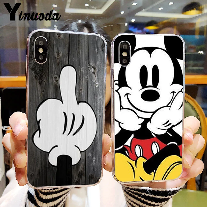 Yinuoda целующиеся влюбленные Микки Минни Маус чехол для телефона iPhone X XS MAX 6 6s 7 7plus 8