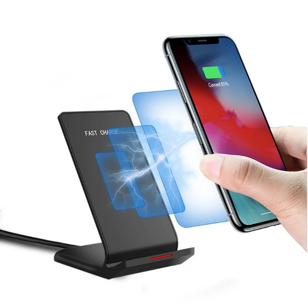 Для IPhone 11 X XR XS Max 10 Вт Qi Беспроводное быстрое зарядное устройство для samsung Galaxy S8 S9 Plus S10e Note 9 10 базовый кронштейн