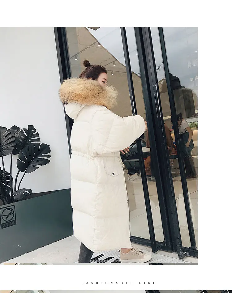 Горячая Распродажа, рекомендуем, женская одежда в Корейском стиле, Dongdaemun, зимнее Новое Стильное плотное хлопковое пальто средней длины с завязками
