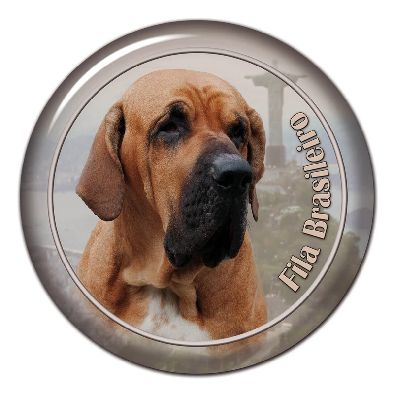 B0865 #13CM/17CM calcomanía autoadhesiva Fila Brasileiro Dog Car Sticker Decors on Bumper Rear Window Laptop