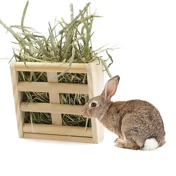

HOT SALES!!! New Arrival Rabbit Fodder Hay Feeder Manger Rack Stand Food Bowl Guinea Pig Pet Grass Holder 16x4.8x15CM