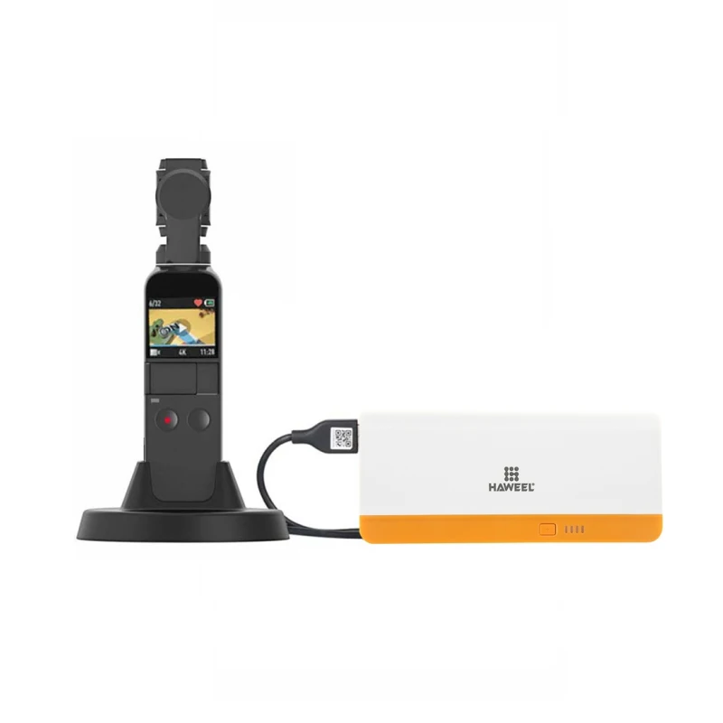 PULUZ для DJI Osmo карманное зарядное устройство Зарядная база фиксированный держатель Настольная подставка usb type-C для Dji Osmo карманные аксессуары шарнирное крепление