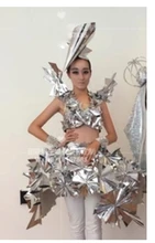  Science and technology clothing future robot costume stage catwalk show costume stage dance Men nightclub dj Cosplay Costumes 