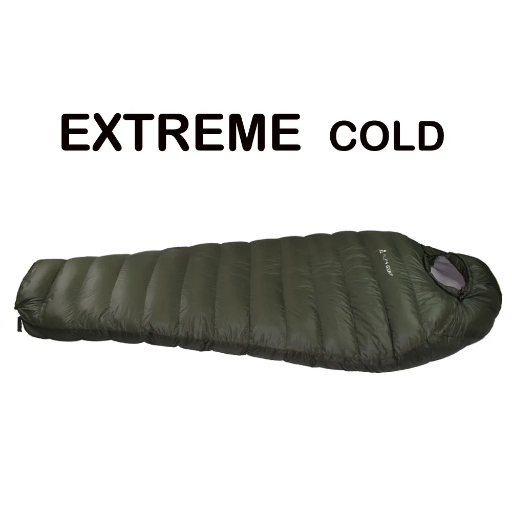 

Winter Sleeping Bags Thickened Long Down Sleeping Bag Mummy Adult Outdoor Camping Hiking Camp Sleeping Gears