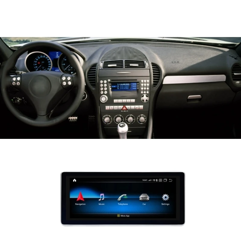 Автомобильный мультимедийный плеер gps аудио радио для Mercedes Benz SLK Class MB R171 2004 2005 2006 2007 2008 2009 2010 CarPlay навигация