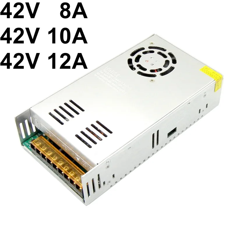 Fonte de Alimentação 42v 8a 10a 12a 420w Transformador ac para dc Regulado Motor de Passo Máquina de Gravura