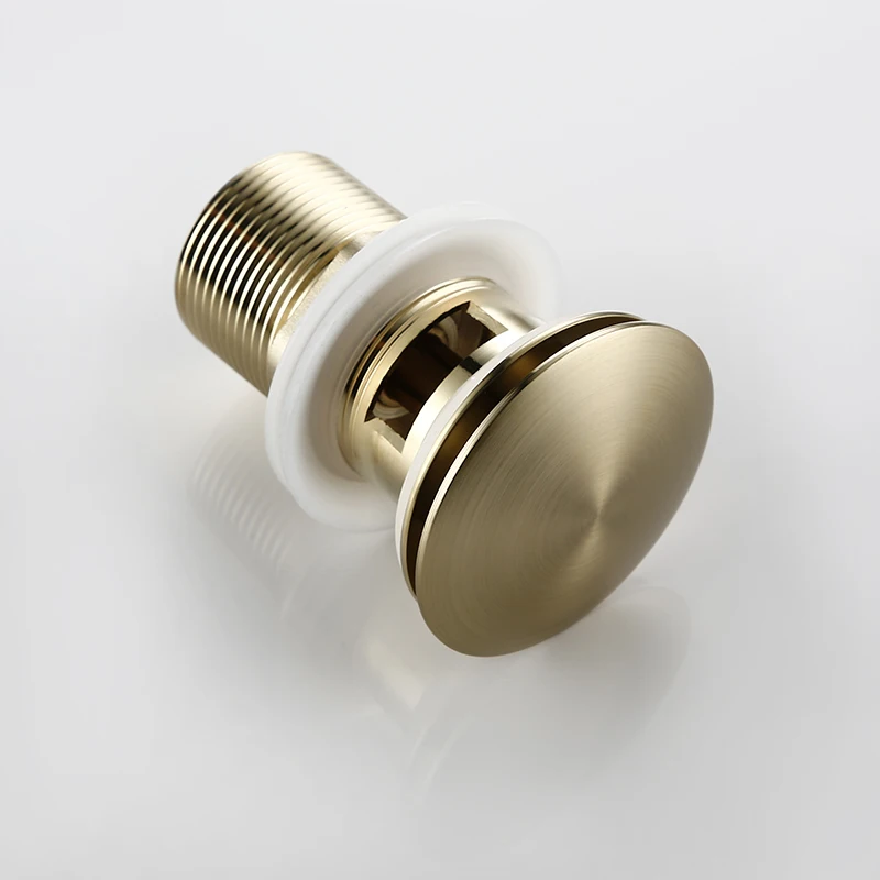 Brushed Gold Bathroom Sink Drainer - Dynasty