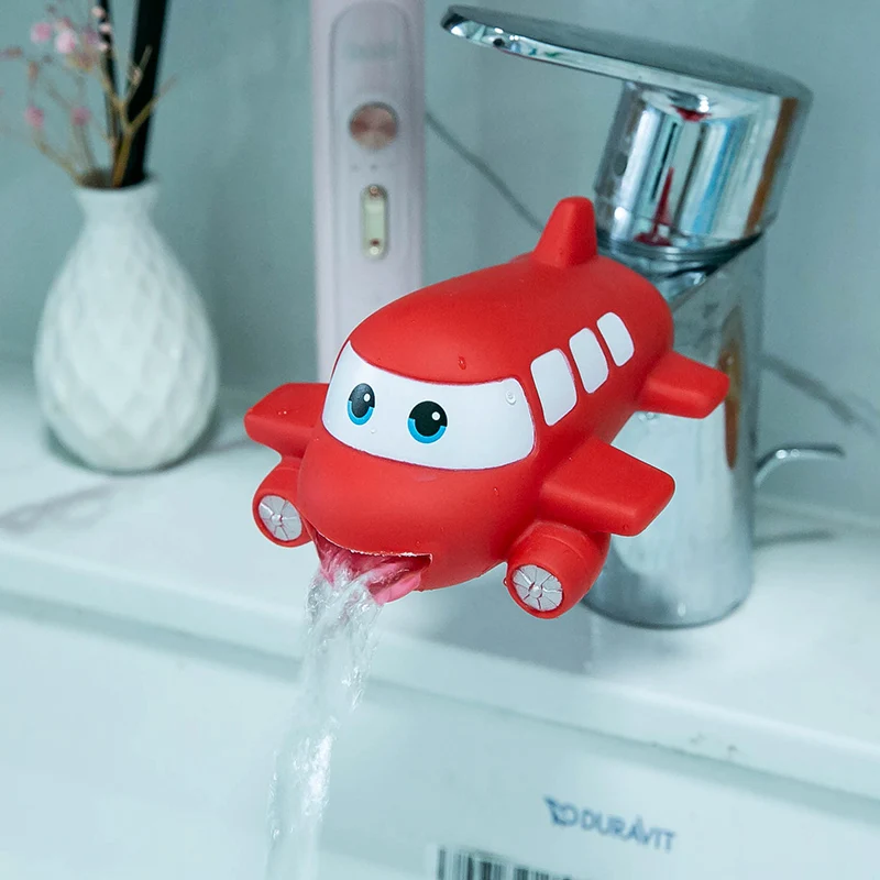 Extensor de grifo con forma de Animal para niños, utensilio para ahorrar agua, con dibujos animados, ayuda a lavarse las manos, juguetes de baño y cocina